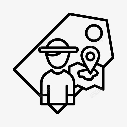 导游旅行旅游图标svg_新图网 https://ixintu.com 假日 导游 旅游 旅行
