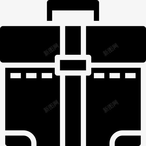 公文包办公工具3填充图标svg_新图网 https://ixintu.com 公文包 办公工具3 填充