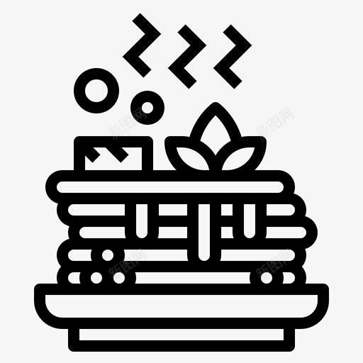 煎饼甜点糖图标svg_新图网 https://ixintu.com 煎饼 甜点 糖 面包房
