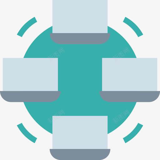 连接商务公寓图标svg_新图网 https://ixintu.com 公寓 商务 连接
