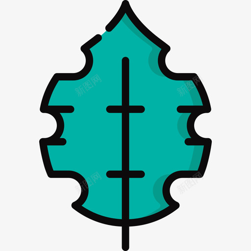 叶热带18线形颜色图标svg_新图网 https://ixintu.com 叶 热带18 线形颜色