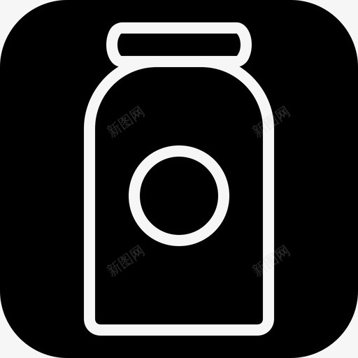 罐子早餐甜点图标svg_新图网 https://ixintu.com 早餐 果酱 甜点 罐子 食物
