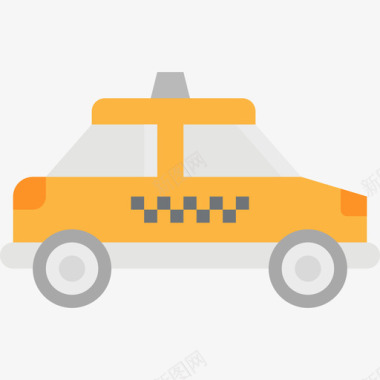 出租车八月交通平车图标图标