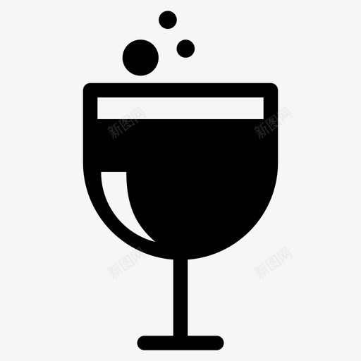 苏打水饮料玻璃杯图标svg_新图网 https://ixintu.com 果汁 水 玻璃杯 苏打水 葡萄 饮料