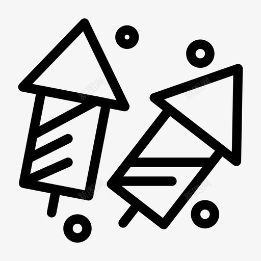 爆竹庆祝排灯节图标svg_新图网 https://ixintu.com 印度 庆祝 排灯节 烟花 爆竹