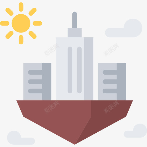 城市景观未来4平房图标svg_新图网 https://ixintu.com 城市景观 平房 未来4