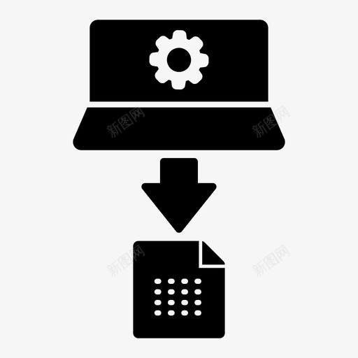 机器生成的数据应用程序计算机图标svg_新图网 https://ixintu.com 大数据体 应用程序 机器生成的数据 计算机 过程