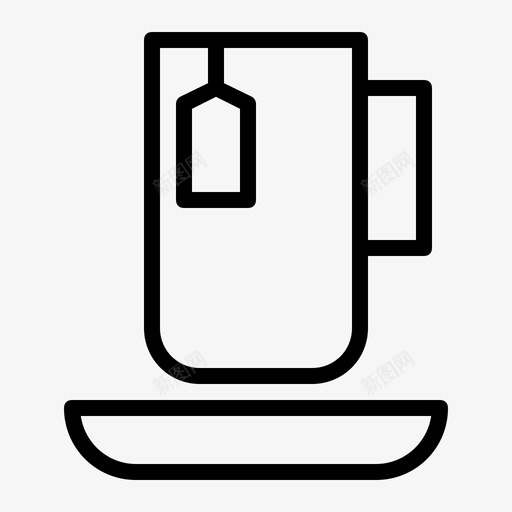 茶早餐咖啡厅图标svg_新图网 https://ixintu.com 咖啡厅 早餐 杯子 茶 茶杯 酒店和餐厅4