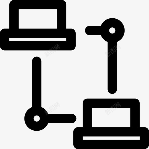 本地网络计算机互联网图标svg_新图网 https://ixintu.com 云计算 互联网 同步 技术 本地网络 笔记本电脑 计算机