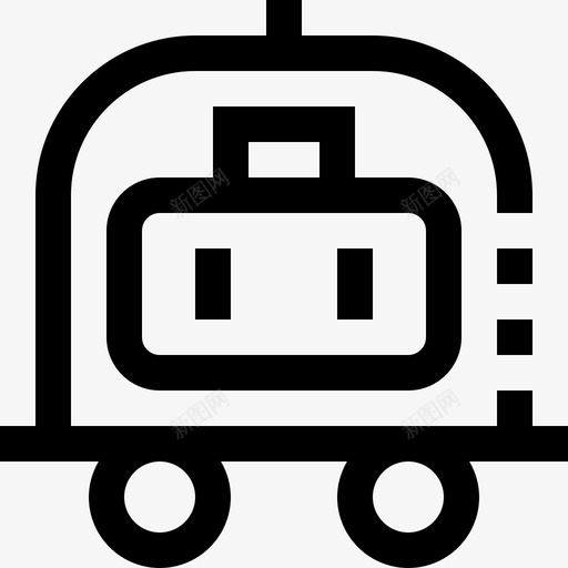 有轨电车旅行和酒店直线图标svg_新图网 https://ixintu.com 旅行和酒店 有轨电车 直线