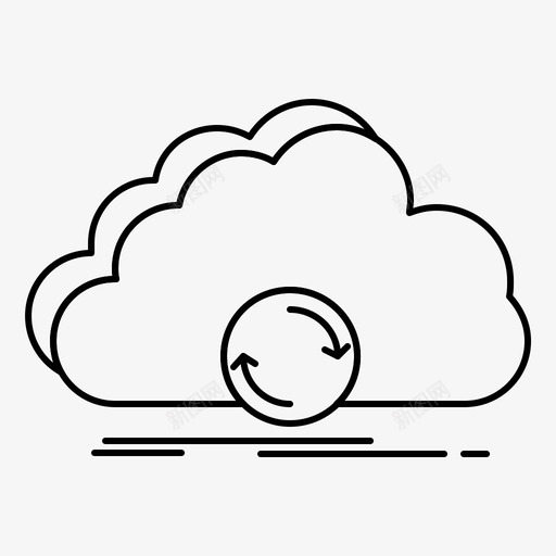 云同步数据同步图标svg_新图网 https://ixintu.com 云同步 同步 数据 数据管理和数据组织
