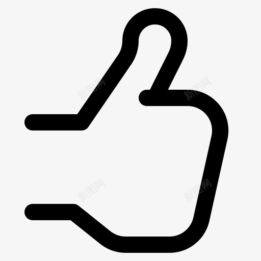 大拇指手势手图标svg_新图网 https://ixintu.com 像 大拇指 手 手势 手势轮廓