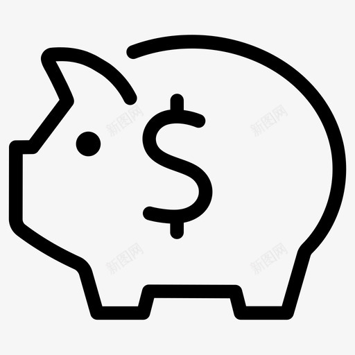 储蓄存款货币图标svg_新图网 https://ixintu.com 业务1概述 储蓄 储蓄罐 存款 货币