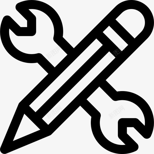 维修网络维护8线性图标svg_新图网 https://ixintu.com 线性 维修 网络维护8