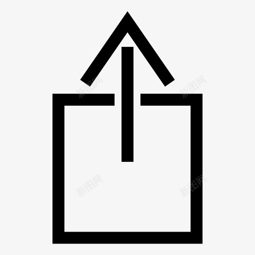 向上箭头上方更新图标svg_新图网 https://ixintu.com 上方 上载 升级图标 向上箭头 更新