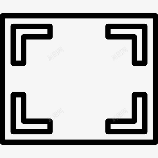 相框照片和视频7线性图标svg_新图网 https://ixintu.com 照片和视频7 相框 线性
