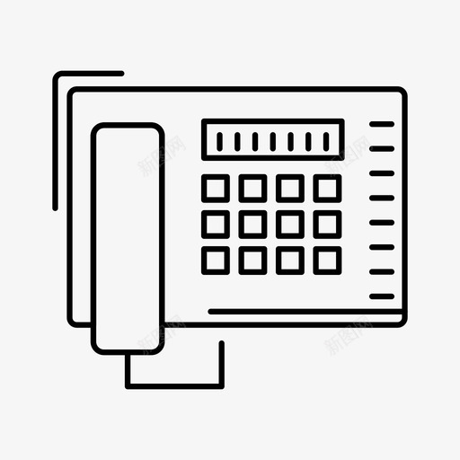 电话传真号码图标svg_新图网 https://ixintu.com 人性化经营和现代公司 传真 号码 电话