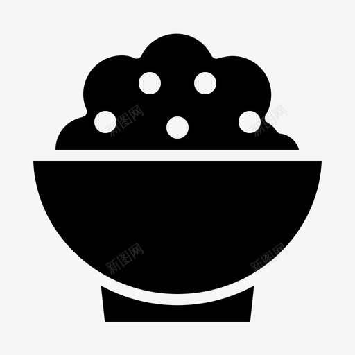 饭碗烹饪吃图标svg_新图网 https://ixintu.com 吃 烹饪 饭碗