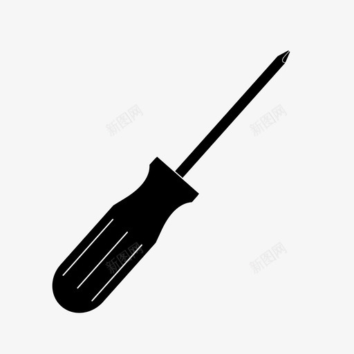 螺丝刀交叉点十字槽工具图标svg_新图网 https://ixintu.com 十字槽 工具 螺丝刀交叉点