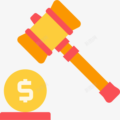 拍卖经济平淡图标svg_新图网 https://ixintu.com 拍卖 经济平淡