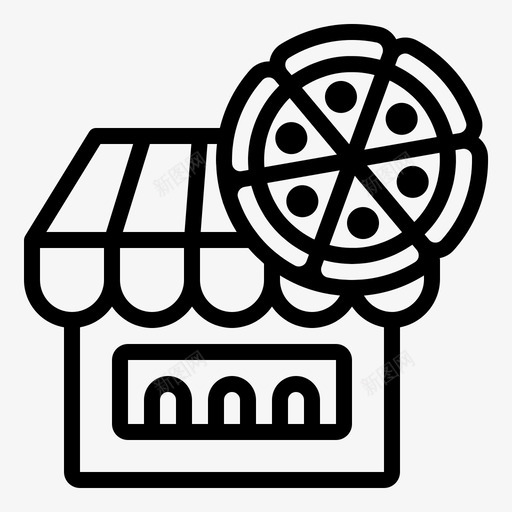 披萨餐厅食品意大利图标svg_新图网 https://ixintu.com 商店 意大利 披萨餐厅 食品
