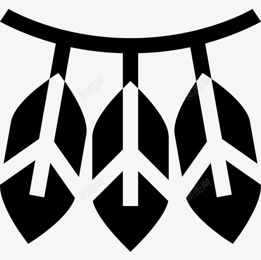 羽毛波西米亚4填充图标svg_新图网 https://ixintu.com 填充 波西米亚4 羽毛