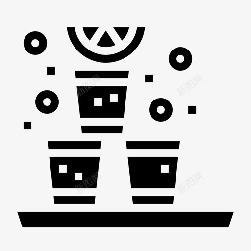 伏特加酒精酒吧图标svg_新图网 https://ixintu.com 伏特加 固体饮料 柠檬 酒吧 酒精