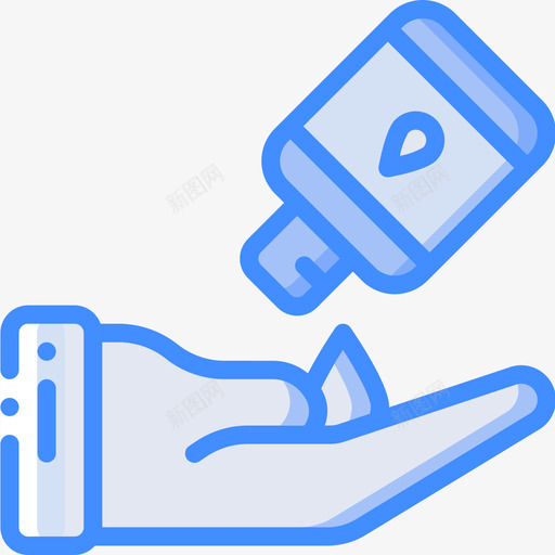 手洗mobicons9蓝色图标svg_新图网 https://ixintu.com mobicons9 手洗 蓝色