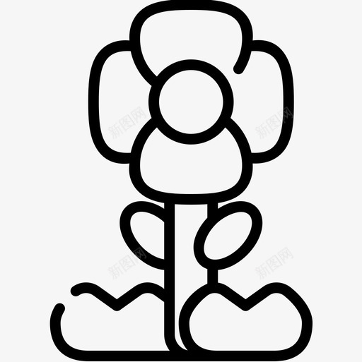 花卉城市公园2线性图标svg_新图网 https://ixintu.com 城市公园2 线性 花卉