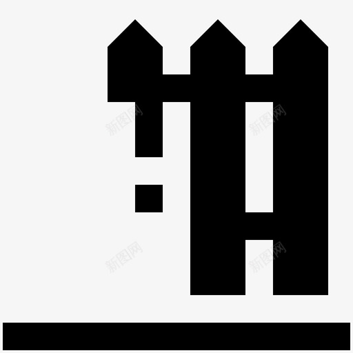 油漆栅栏建筑工程图标svg_新图网 https://ixintu.com 工程 建筑 木材 油漆栅栏