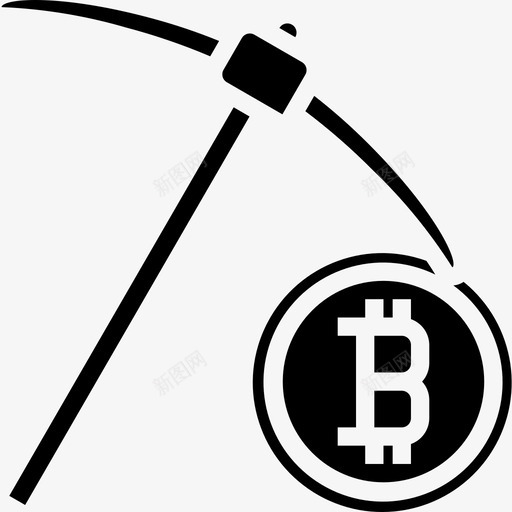 采矿比特币70填充图标svg_新图网 https://ixintu.com 填充 比特币70 采矿