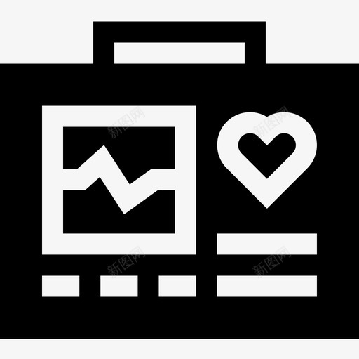 急诊室24心电图图标svg_新图网 https://ixintu.com 心电图 急诊室24