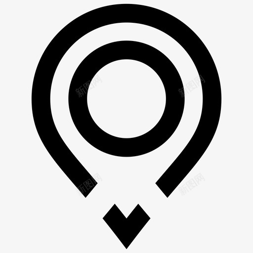 地图导航定位销位置标记图标svg_新图网 https://ixintu.com 位置标记 地图导航 地图指针 地图指针符号包 地图标记 定位销