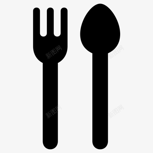 餐具厨师食物图标svg_新图网 https://ixintu.com 厨师 厨房 银器 食物 餐具 餐厅