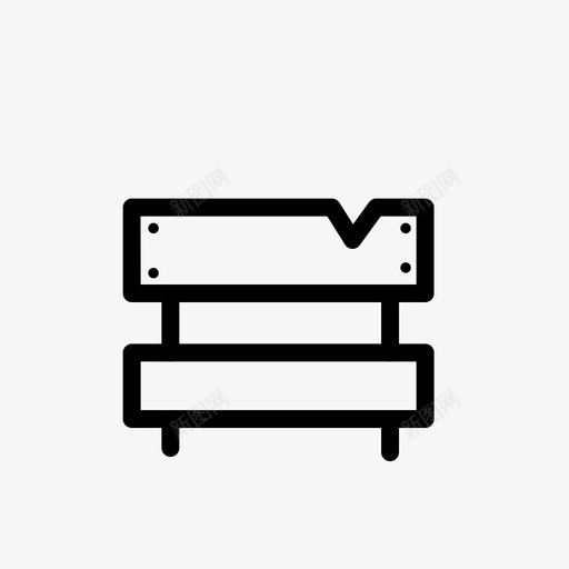 椅子长凳花园图标svg_新图网 https://ixintu.com 园艺 椅子 花园 长凳