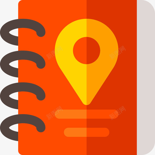 旅行指南旅行app14扁平图标svg_新图网 https://ixintu.com 扁平 旅行app14 旅行指南