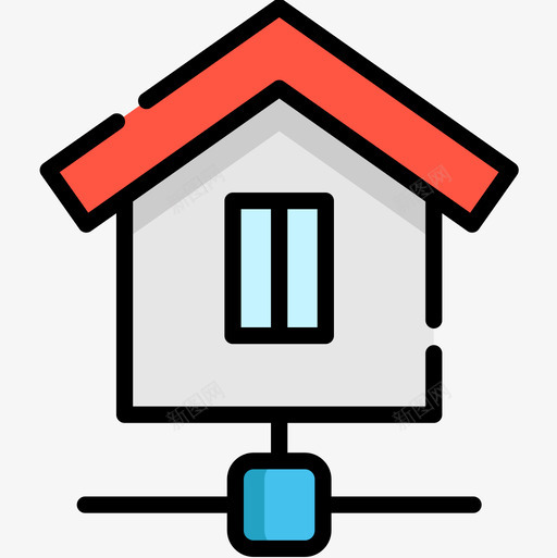 家智慧城市5线性颜色图标svg_新图网 https://ixintu.com 家 智慧城市5 线性颜色