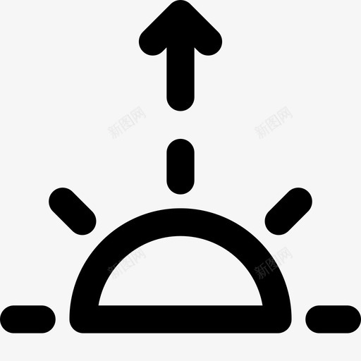日落日出时间图标svg_新图网 https://ixintu.com 天气 日出 日落 时间