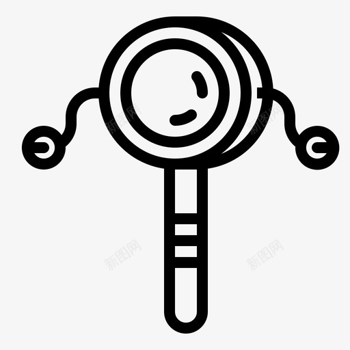拨浪鼓鼓手鼓图标svg_新图网 https://ixintu.com 中国 多媒体 手鼓 拨浪鼓 音乐 音乐剧 鼓