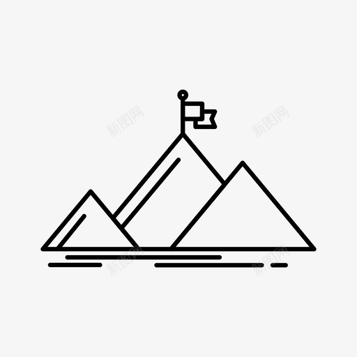成功高山市场领导和战略思维图标svg_新图网 https://ixintu.com 市场领导和战略思维 成功 高山