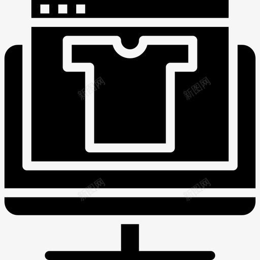网上购物电子商务105填充图标svg_新图网 https://ixintu.com 填充 电子商务105 网上购物