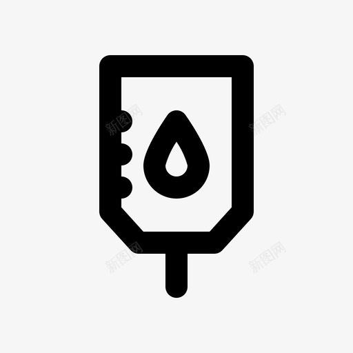 输血医院静脉输液袋图标svg_新图网 https://ixintu.com 医疗 医疗线v2 医院 药品 输血 静脉输液袋