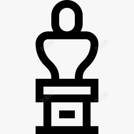 雕像城市公园6号直线形图标svg_新图网 https://ixintu.com 城市公园6号 直线形 雕像