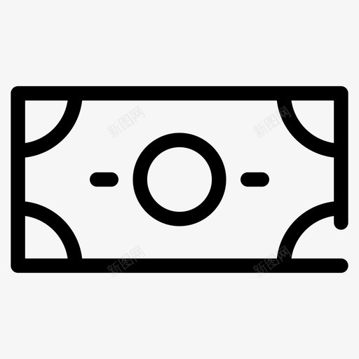美元钞票现金付款图标svg_新图网 https://ixintu.com 付款 现金 美元钞票