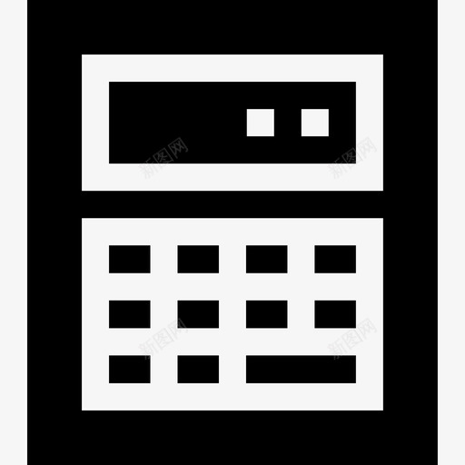 计算器工作区20已填充图标svg_新图网 https://ixintu.com 工作区20 已填充 计算器