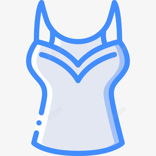 上衣夏装蓝色图标svg_新图网 https://ixintu.com 上衣 夏装 蓝色