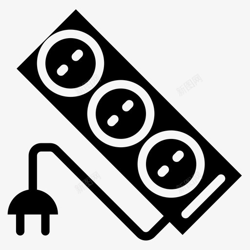电路板家用电器11填充图标svg_新图网 https://ixintu.com 填充 家用电器11 电路板