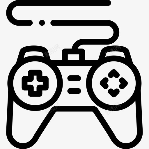 Gamepad游戏57线性图标svg_新图网 https://ixintu.com Gamepad 游戏57 线性