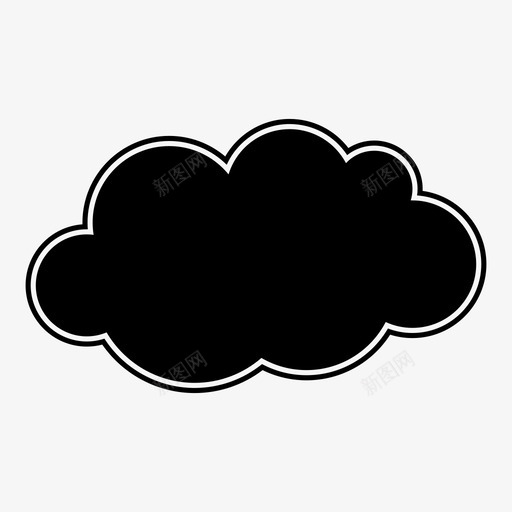云阴暗烟图标svg_新图网 https://ixintu.com 云 烟 阴暗 雷云 雷雨 风暴