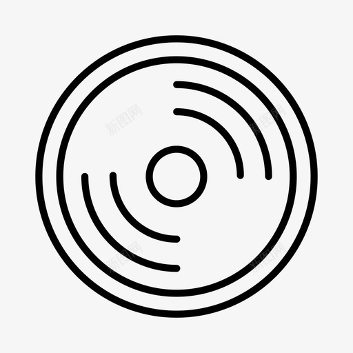 唱片cd电影图标svg_新图网 https://ixintu.com cd 唱片 爱好 电影 音乐